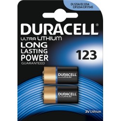 Pile X2  lithium photo 3V  DURACELL