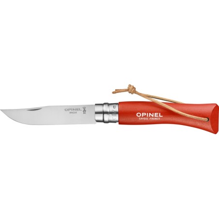 couteau-opinel-baroudeur-n7-lien-cuir-orange