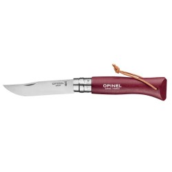 couteau-opinel-baroudeur-n8-lien-cuir-grenat